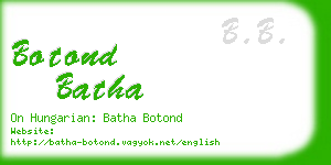 botond batha business card